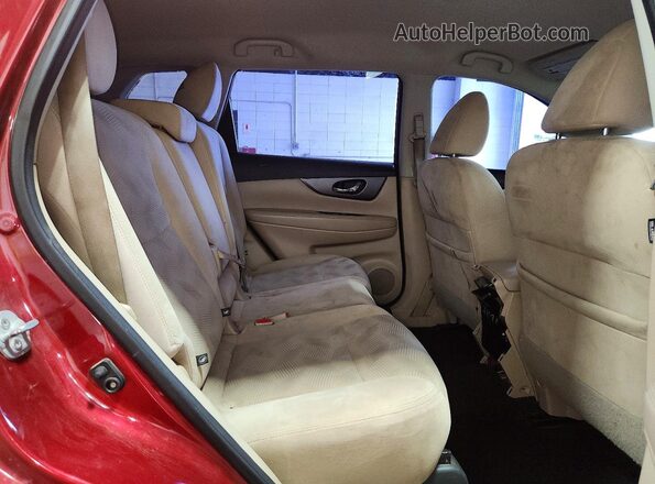 5N1AT2MV5GC912172 2016 NISSAN ROUGUE Red Rear interior view