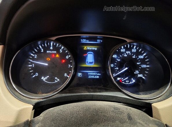 5N1AT2MV5GC912172 2016 NISSAN ROUGUE Red Instrument cluster view