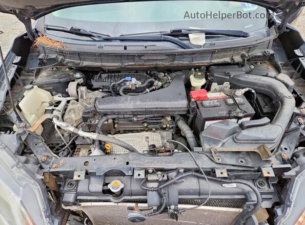 5N1AT2MV5GC912639 2016 NISSAN ROGUE Black Вид підкапотного простору