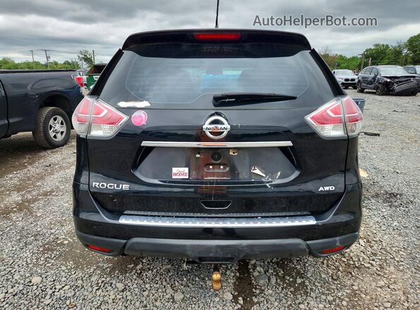 5N1AT2MV5GC912639 2016 NISSAN ROGUE Black Вид ззаду