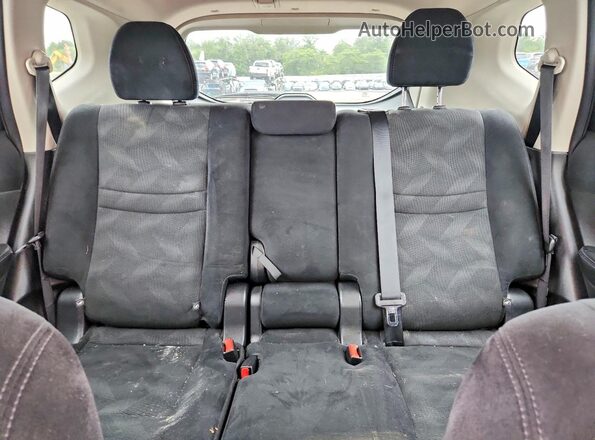 5N1AT2MV5GC912639 2016 NISSAN ROGUE Black Вид задніх сидінь
