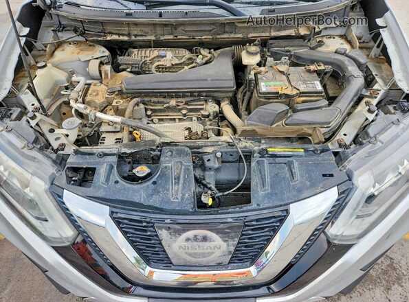 5N1AT2MV5HC778765 2017 NISSAN ROGUE Silver ძრავის განყოფილების ხედი