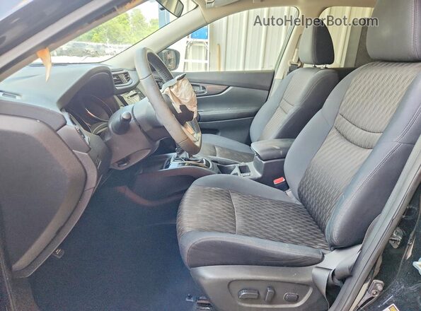 5N1AT2MV5HC850550 2017 NISSAN ROGUE Black წინა სალონის ხედი