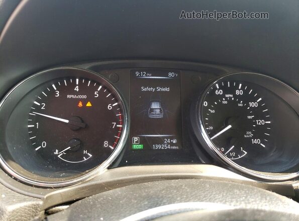 5N1AT2MV5HC892586 2017 NISSAN ROGUE Black Instrument cluster view
