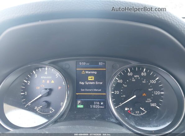 5N1AT2MV5JC819126 2018 NISSAN ROGUE White Հետևի նստատեղերի տեսք