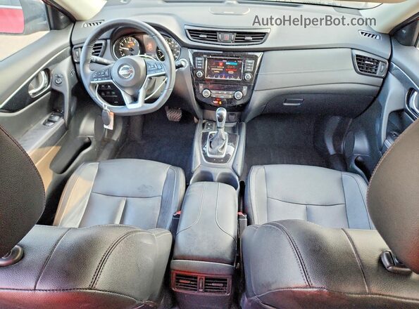 5N1AT2MV5LC787250 2020 NISSAN ROGUE Burgundy Widok deski rozdzielczej