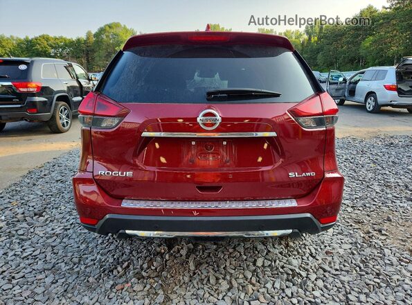 5N1AT2MV5LC787250 2020 NISSAN ROGUE Burgundy Widok z tyłu