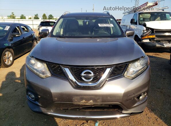 5N1AT2MV6GC736927 2016 NISSAN ROGUE Gray Front view