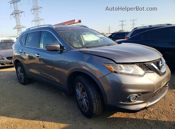 5N1AT2MV6GC736927 2016 NISSAN ROGUE Gray Front right