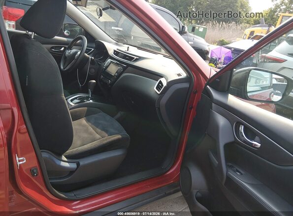 5N1AT2MV6GC828359 2016 NISSAN ROGUE Red Widok wnętrza z przodu