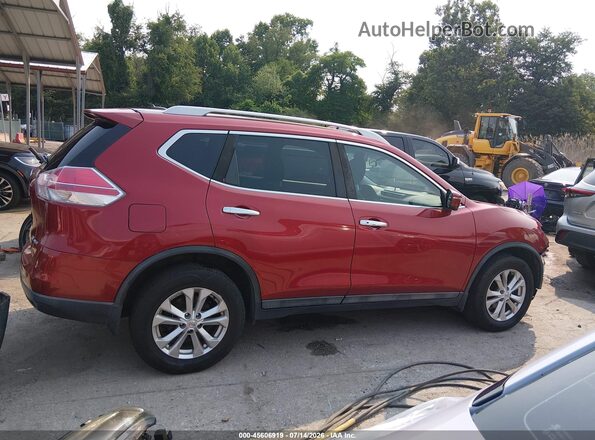 5N1AT2MV6GC828359 2016 NISSAN ROGUE Red Widok wnętrza 360 stopni