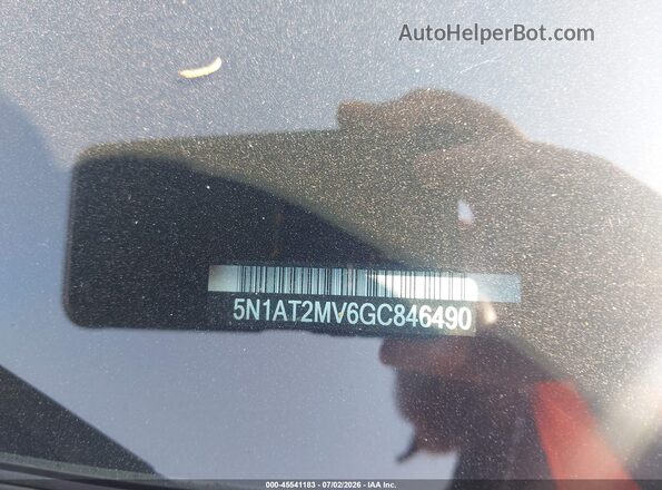 5N1AT2MV6GC846490 2016 NISSAN ROGUE Gray Engine compartment view