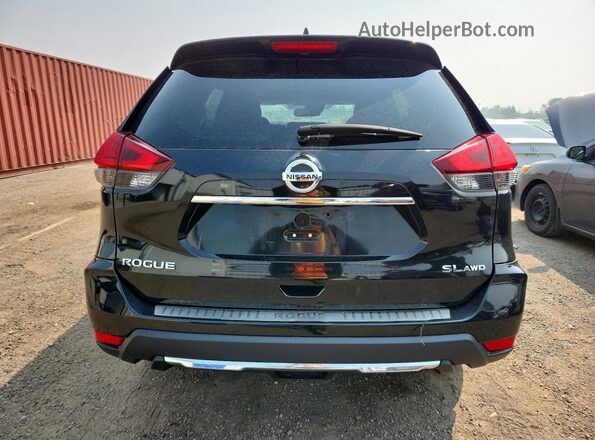 5N1AT2MV6HC759349 2017 NISSAN ROGUE Black Rear view
