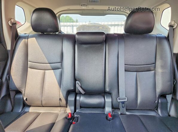 5N1AT2MV6HC759349 2017 NISSAN ROGUE Black Rear seats view