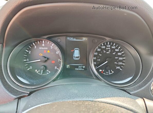 5N1AT2MV6HC759349 2017 NISSAN ROGUE Black Instrument cluster view