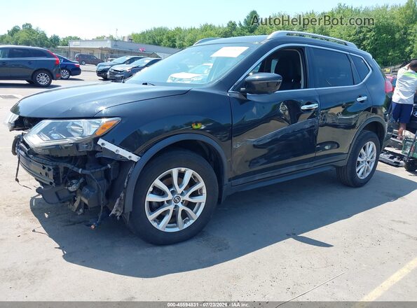 5N1AT2MV6HC780573 2017 NISSAN ROGUE Black Առջևի ձախ երեք քառորդ տեսարան