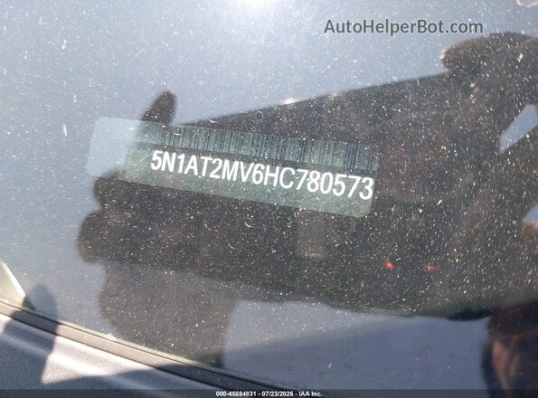 5N1AT2MV6HC780573 2017 NISSAN ROGUE Black Շարժիչի բաժամունքի տեսք
