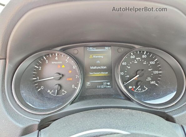 5N1AT2MV6HC860441 2017 NISSAN ROGUE Black Instrument cluster view