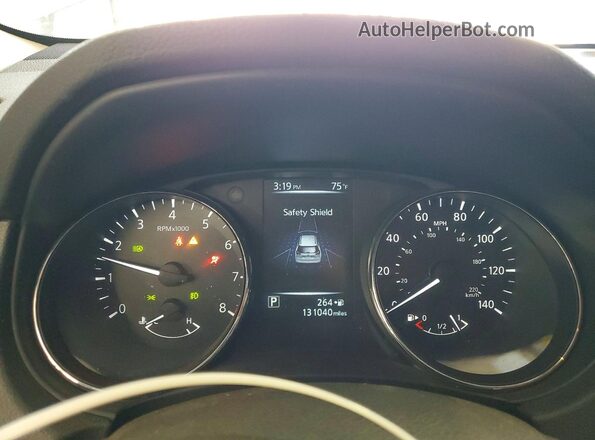 5N1AT2MV6HC874954 2017 NISSAN ROGUE Серебряный Вид щитка приборов