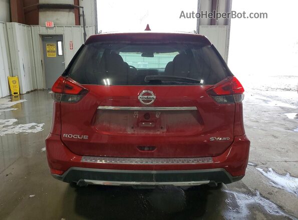 5N1AT2MV6HC875036 2017 NISSAN ROGUE Maroon Հետևի տեսք
