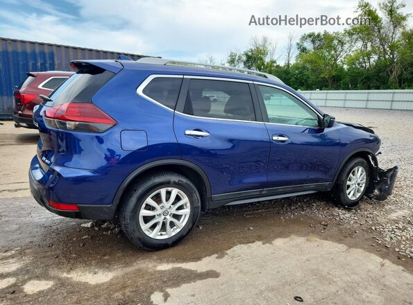 5N1AT2MV6JC725627 2018 NISSAN ROGUE Blue Rear right