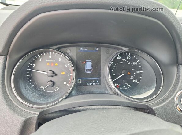5N1AT2MV6JC725627 2018 NISSAN ROGUE Blue Instrument cluster view