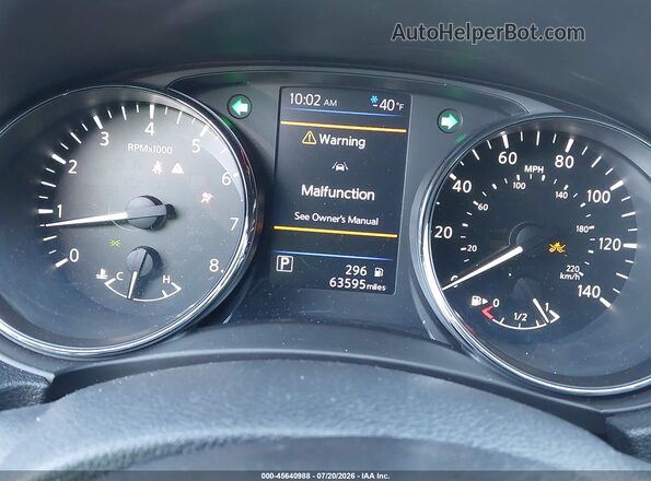 5N1AT2MV6JC814906 2018 NISSAN ROGUE Gray Widok tylnych siedzeń