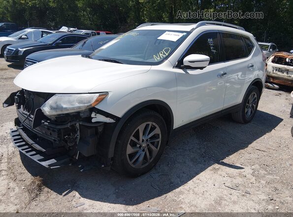 5N1AT2MV7GC736452 2016 NISSAN ROGUE White Առջևի ձախ երեք քառորդ տեսարան