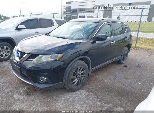 5N1AT2MV7GC739397 2016 NISSAN ROGUE Black Vista tres cuartos delantera izquierda