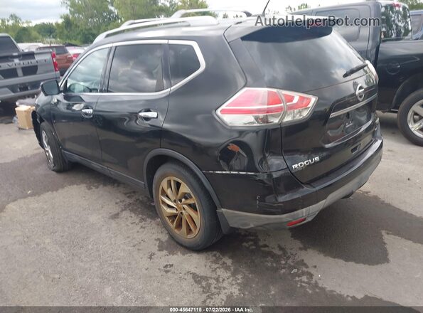 5N1AT2MV7GC740971 2016 NISSAN ROGUE Black Задня ліва чверть