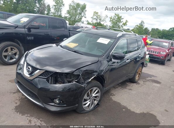 5N1AT2MV7GC740971 2016 NISSAN ROGUE Black Передня ліва чверть