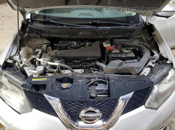 5N1AT2MV7GC741523 2016 NISSAN ROGUE Silver Engine compartment view