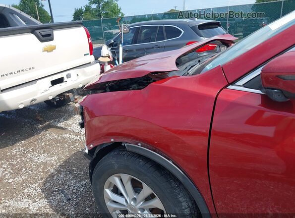 5N1AT2MV7GC771492 2016 NISSAN ROGUE Red Դիմացի տեսք