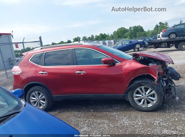5N1AT2MV7GC771492 2016 NISSAN ROGUE Red Սալոնի հետևի տեսք
