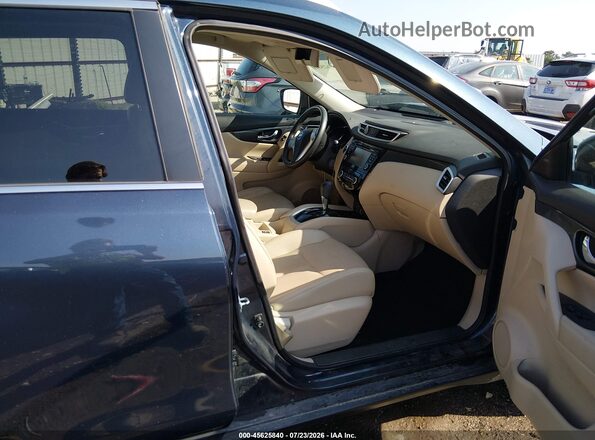 5N1AT2MV7GC774067 2016 NISSAN ROGUE Blue Вид салону спереду