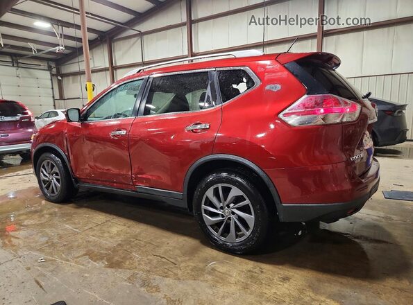 5N1AT2MV7GC784663 2016 NISSAN ROGUE Maroon Trasero izquierdo