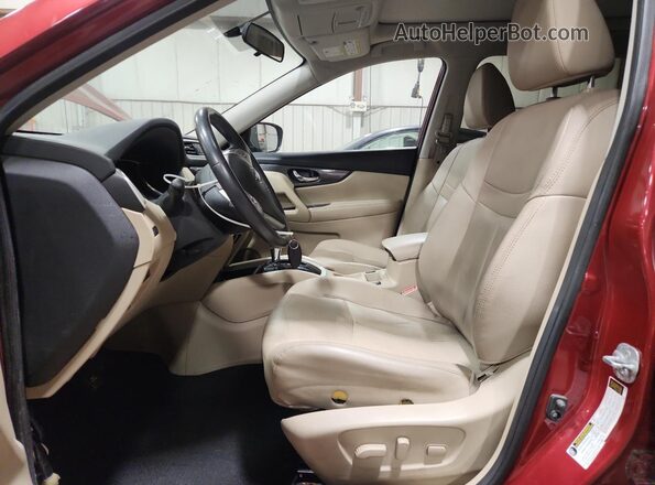5N1AT2MV7GC784663 2016 NISSAN ROGUE Maroon Vista interior delantera