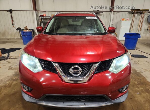 5N1AT2MV7GC784663 2016 NISSAN ROGUE Maroon Vista frontal