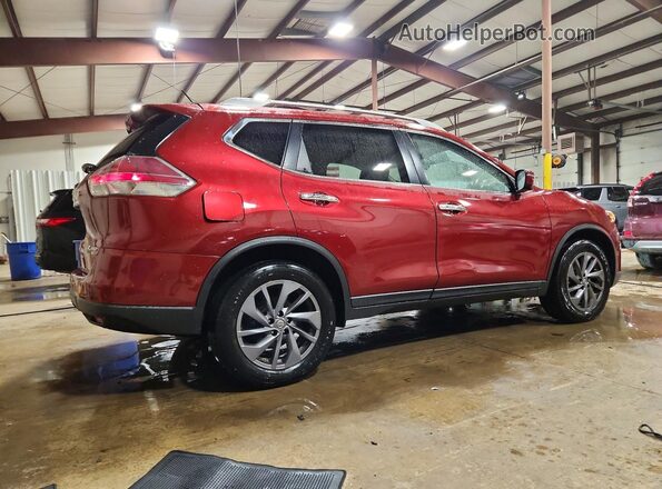 5N1AT2MV7GC784663 2016 NISSAN ROGUE Maroon Trasero derecho