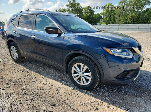 5N1AT2MV7GC826300 2016 NISSAN ROGUE Blue Przód prawy