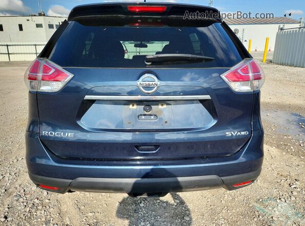5N1AT2MV7GC826300 2016 NISSAN ROGUE Blue Widok z tyłu