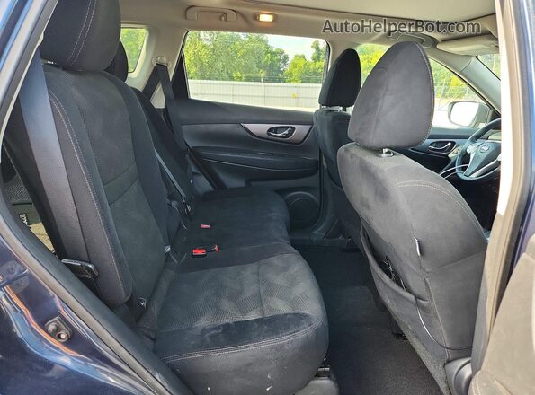 5N1AT2MV7GC826300 2016 NISSAN ROGUE Blue Widok tylnych siedzeń