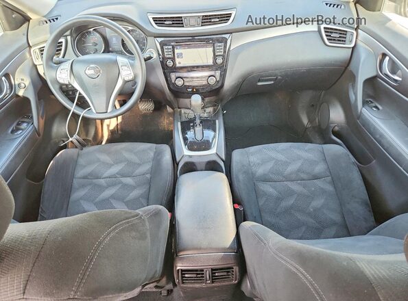 5N1AT2MV7GC826300 2016 NISSAN ROGUE Blue Widok deski rozdzielczej