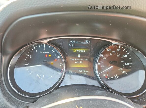 5N1AT2MV7GC872970 2016 NISSAN ROGUE Brown Вид щитка приладів