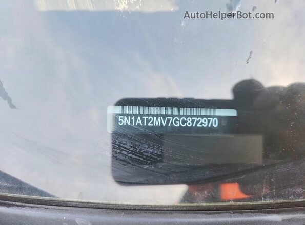 5N1AT2MV7GC872970 2016 NISSAN ROGUE Brown Вид наклейки з VIN-кодом