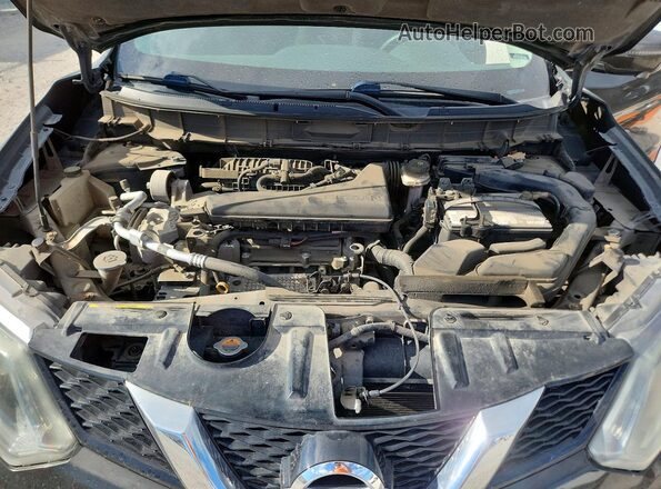 5N1AT2MV7GC885038 2016 NISSAN ROGUE Black Vista del compartimento del motor