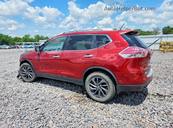 5N1AT2MV7GC892281 2016 NISSAN ROGUE Burgundy Tył lewy