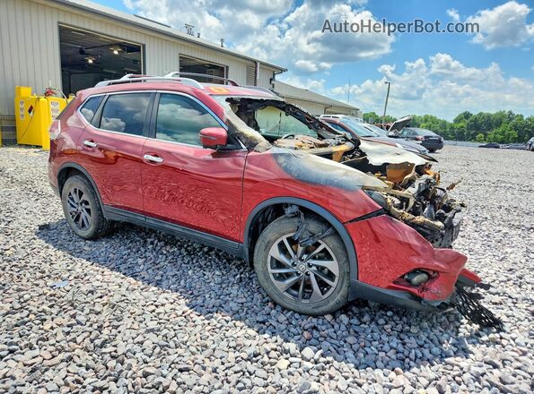 5N1AT2MV7GC892281 2016 NISSAN ROGUE Burgundy Przód prawy
