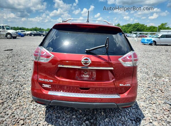 5N1AT2MV7GC892281 2016 NISSAN ROGUE Burgundy Widok z tyłu