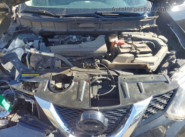 5N1AT2MV7GC897724 2016 NISSAN ROGUE Black Vista del compartimento del motor